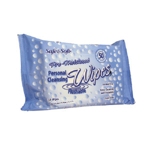 Hospeco SS98058 At Ease&#174; Safe &amp; Soft&#174; Flushable Personal Wipes