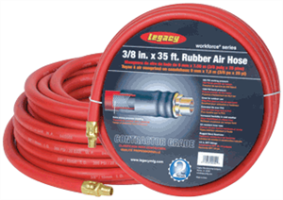 Legacy HRE3835RD2 3/8" X 35' Workforce Rubber Air Hose