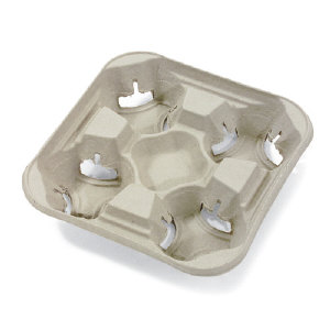 Huhtamaki FLIGHT Strongholder&#174;/Chinet&#174; Cup Holder Trays, 8-32 Oz.