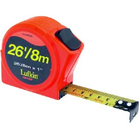 Cooper Tools HV1048CME Lufkin® PR Tape Measure,1" x 26' Orange 