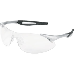MCR Safety IA120AF Inertia&#153; Safety Glasses,Silver,Clear, Anti-Fog