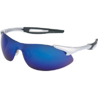 MCR Safety IA128B Inertia™ Safety Glasses,Silver,Blue Diamond Mirror