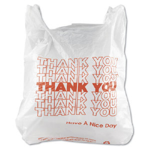 Inteplast Group THW1VAL Plastic Thank You Bags, 900/Case