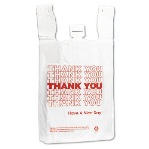 Inteplast Group THW2VAL Plastic Thank You Bags, 500/Case