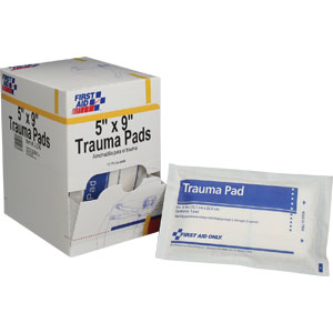 First Aid Only J236 5&#34; x 9&#34; Trauma Pads