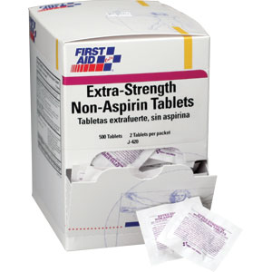 First Aid Only J420 Extra-Strength Non-Aspirin Tablets, (500/Box) 250Pk / 2 ea