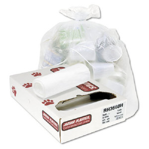 Jaguar Plastics RH303708 High Density Coreless Bags, 30X37 8 MIC 25/20 Jaguar Plastics RH303708 High Density Coreless Bags, 30X37 8 MIC 25/20