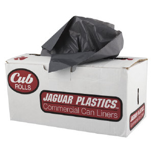 Jaguar Plastics RW2432X Cub Roll White Can Liners, 24X33 .5 MIL