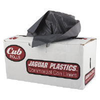 Jaguar Plastics RW3339X Cub Roll White Can Liners, 33X40 .9 MIL