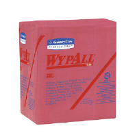 Kimberly Clark 41029 Wypall® X80 Shop Wipers, Red, 4/50