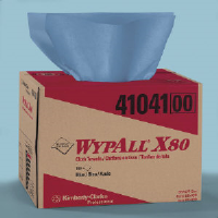 Kimberly Clark 41041 Wypall® X80 ShopWipers, Blue