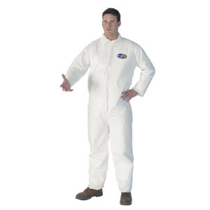 Kimberly Clark 44303 Kleenguard&#174; A40 Coveralls, Zip, Large