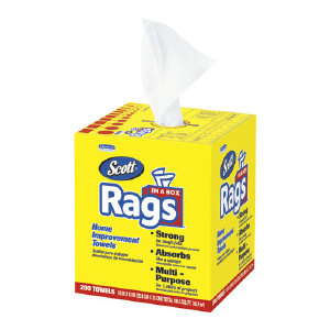 Kimberly Clark 75260 Scott&#174; Rags-in-a-Box, White