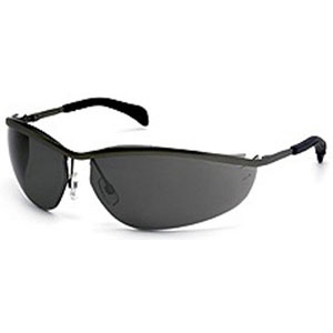 MCR Safety KD212 Klondike&reg; Safety Glasses,Metal,Gray