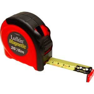 Cooper Tools L748MAG Lufkin&reg; 700 Series Mag. Tape Measure,1&#34; X 26&#39;