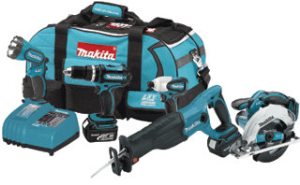 Makita LXT407X1 4 Pc. 18V LXT Combo Kit