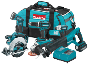 Makita LXT601 18V LXT Lithium-Ion 6-Pc. Combo Kit