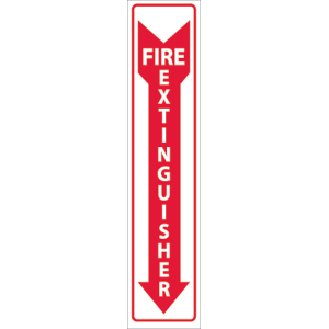 National Marker M23A Fire Extinguisher Sign,18x4&#34;, .040 Alum.
