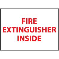 National Marker M28PP Fire Extinguisher Inside Sign