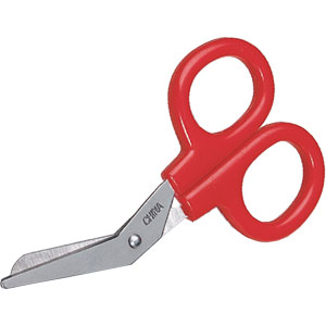 First Aid Only M5056-12 4&#34; Angled Blade Scissors, 12/Bag