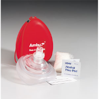 First Aid Only M573-AMBU 6-Pc. Ambu® Res-cue CPR Mask Kit