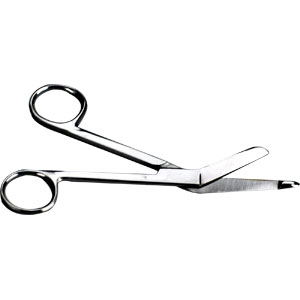 First Aid Only M583-12 5-3/4&#34; Deluxe Stainless Steel Scissors, 12/Bag