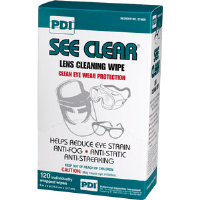 First Aid Only M713 See Clear® Eyeglass Cleaning Wipes, 120/Box