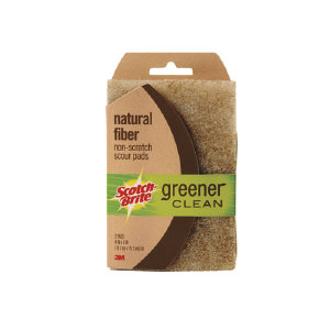 3M 97223 Scotch-Brite™ Greener Clean Natural Fiber Non-Scratch Scour Pad 3M 97223 Scotch-Brite™ Greener Clean Natural Fiber Non-Scratch Scour Pad