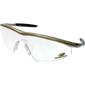 MCR Safety MOTM139 Mossy Oak&reg; Tremor Eyewear,Taupe,I/O Clear Mirror