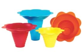 Paragon 6502 Flower Sno Cone Drip Trays - 4 oz, 100/Cs