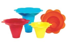 Paragon 6503 Flower Sno Cone Drip Trays - 8 oz, 100/Cs