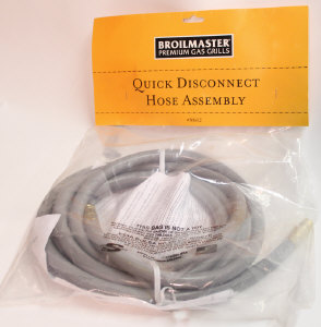Broilmaster NG12 12 Foot Natural Gas Hose and Quick Connect Broilmaster NG12 12 Foot Natural Gas Hose and Quick Connect