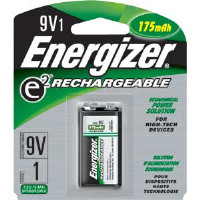 Energizer NH22NBP Rechargeable 9V Battery, 1/Pkg