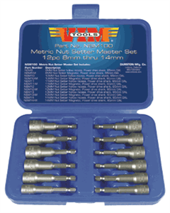VIM Tools NSM100 12 Pc. METRIC Nutsetter Kit