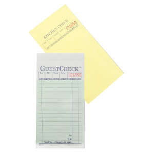 National Check 104-50 GuestChecks&#8482; Restaurant Guest Check Pads