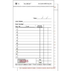 National Check 12A SalesBooks&#8482; Contact Books, 100/Case