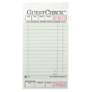 National Check A3632 GuestChecks&#8482; Restaurant Guest Receipt Pads