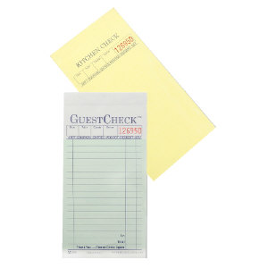 National Check A6000G GuestChecks&#8482; Restaurant Guest Order Pads