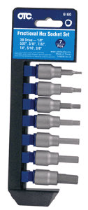 OTC 6160 Fractional Hex Socket 7 Pc. Set