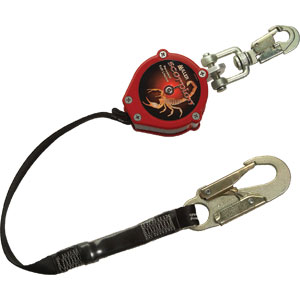 Sperian PFL-5/9FT Miller Scorpion&#153; Personal Fall Limiter,D-ring