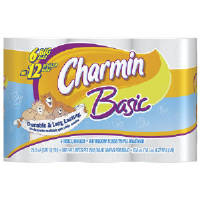 Procter & Gamble 23458 Charmin® Basic Big Roll Bathroom Tissue, 8/6 Packs