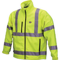 MCR Safety PGCL3L Pro Grade Class 3 Breathable Windbreaker,Lime, M