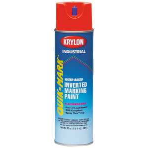 Krylon S03610 Water Based Marking Paint, Fluorescent Safety Red