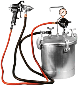 Astro Pneumatic PT2-4GH Pressure Tank w/ Spray Gun &amp; 12&#39; Hose, 2-1/4 Gallon 