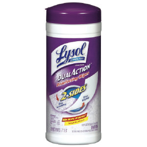 Reckitt Benckiser 81143 Lysol® Brand Dual Action™ Disinfecting Wipes