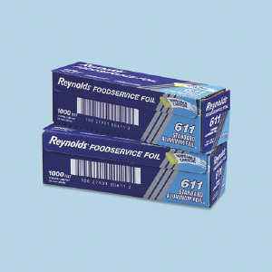 Reynolds 611 Reynolds® Standard Food Service Foil Rolls, 12x1000 Reynolds 611 Reynolds® Standard Food Service Foil Rolls, 12x1000