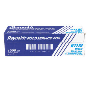Reynolds 611M Reynolds® Metro™ Aluminum Food Service Foil, 12x1000 Reynolds 611M Reynolds® Metro™ Aluminum Food Service Foil, 12x1000