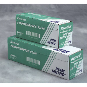 Reynolds 910M Metro&#8482; PVC Food Wrap Film, 12x2000