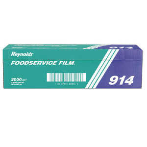 Reynolds 914 Reynolds&#174; PVC Food Wrap Film, 18x2000