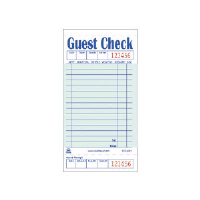 Royal Paper Products GC3632-1 Guest Checks, 1 Part, 15 Line, Green